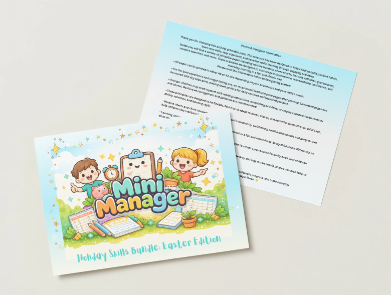 Mini Manager Holiday Activity Bundle - Easter Edition