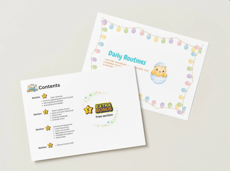 Mini Manager Holiday Activity Bundle - Easter Edition